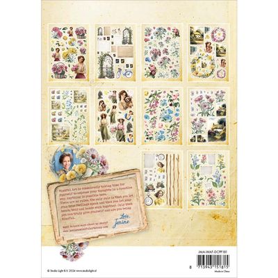 Studio Light Co - Die Cut Designer Pad - Jenine's Wild &amp; Free - NR.181 - 8.25" x 5.8" - 12 sheets (300 images)