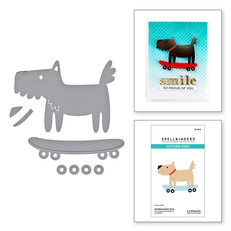Spellbinders paper Arts - Out &amp; About Collection - Skateboard Terry - Die Set - S2-404