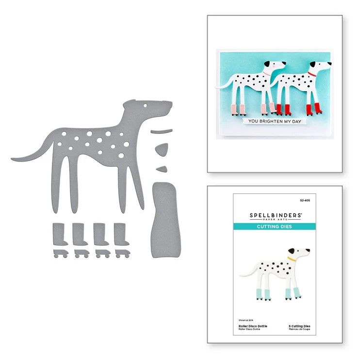 Spellbinders Paper Arts - Out &amp; About Collection - Disco Dottie - Die Set - S2-405