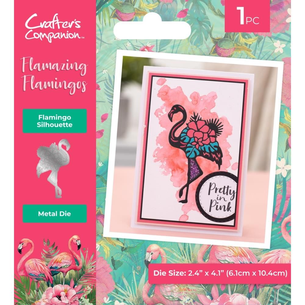 Crafters Companion - Flamazing Flamingo Collection - Metal Die - Flamingo Silhouette - FLFL-MD-SI - 1 pce