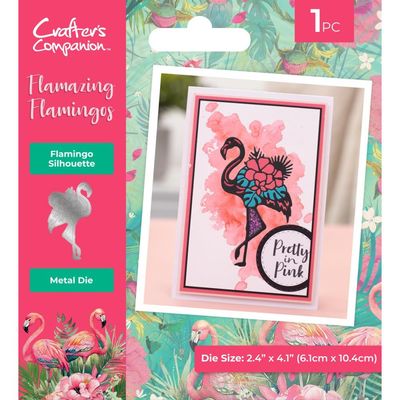 Crafters Companion - Flamazing Flamingo Collection - Metal Die - Flamingo Silhouette - FLFL-MD-SI - 1 pce