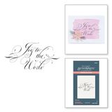 Spellbinders Paper Arts - Betterpress - Press Plate - By Paul Antonio - Copperplate Holiday Collection - Joy To The World - BP-181