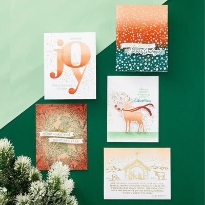 Spellbinders Paper Arts - Betterpress - Press Plate - Home For The Holidays Collection  - Joy - BPR-014