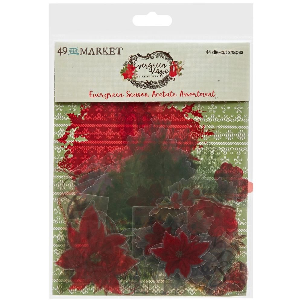 49 &amp; Market - Evergreen Season Collection - Acetate Assortment - ES28539 - 44pcs