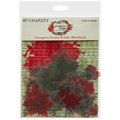 49 &amp; Market - Evergreen Season Collection - Acetate Assortment - ES28539 - 44pcs