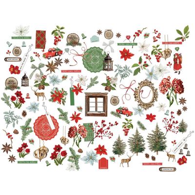49 &amp; Market - Evergreen Season Collection - Laser Cut Outs - Mini Set -  ES28522
