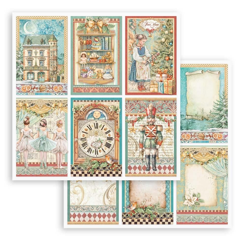 Stamperia - 12 x 12 Single Sheet -  The Nutcracker Collection - 6 Card - SBB1015