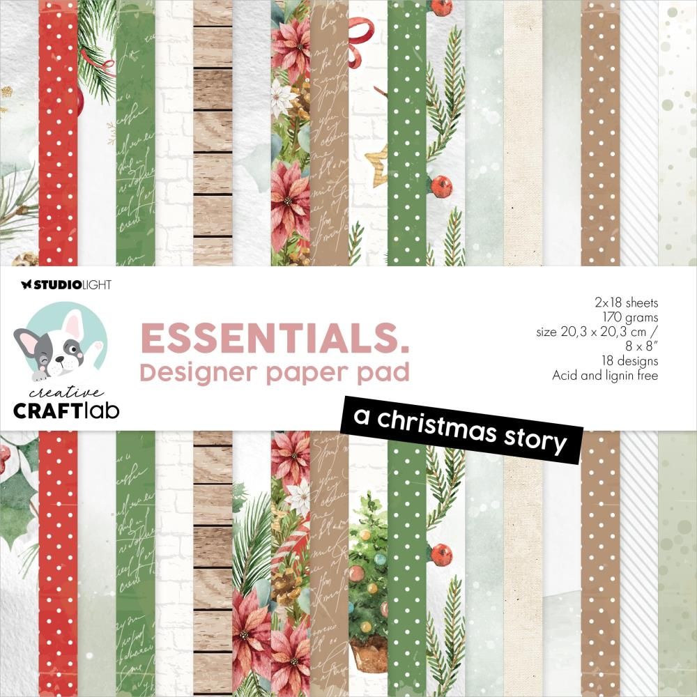 Studio Light - A Christmas Story - 8 x 8 paper Pad - CCL-ES-DPP220