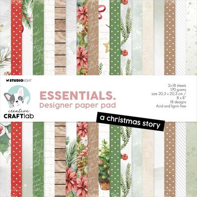 Studio Light - A Christmas Story - 8 x 8 paper Pad - CCL-ES-DPP220