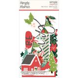 Simple Stories - Santa&#39;s Village Collection - Page Pieces - SV23029 - 17 pcs