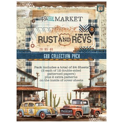 49 &amp; Market - Rust &amp; Revs Collection - 6&quot; x 8&quot; Paper Pack - RAR28997 - 24 Sheets