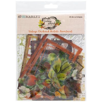 49 &amp; Market - Vintage Orchard Collection - Assorted Acetate Set - VO 28904 - 48 pcs