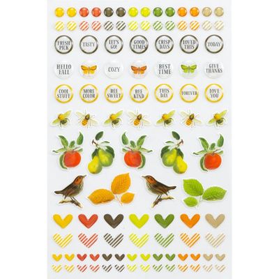 49 &amp; Market - Vintage Orchard Collection - Wishing Bubbles - Epoxy Stickers - VO28959 - 107 pcs