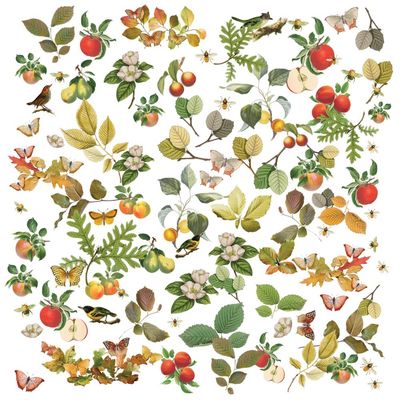 49 &amp; Market - Vintage Orchard Collection - Laser Die Cuts - Wildflowers - VO 28881 - 92 pcs