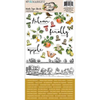 49 &amp; Market - Vintage Orchard Collection - Washi Tape Sheets - VO 28942 - 2 Sheets