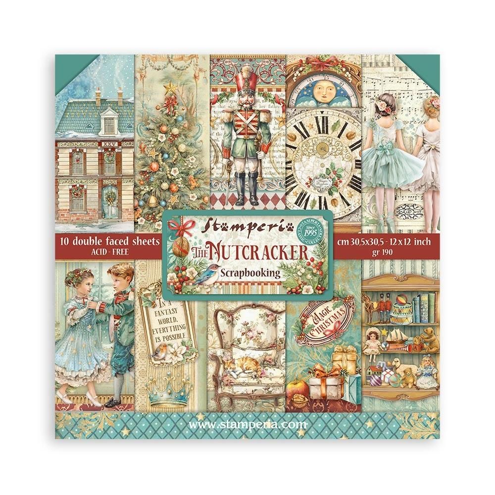 Stamperia - The Nutcracker Collection - 12 x 12 Paper Pack - Double Sided - SBBL158 - 10 Sheets