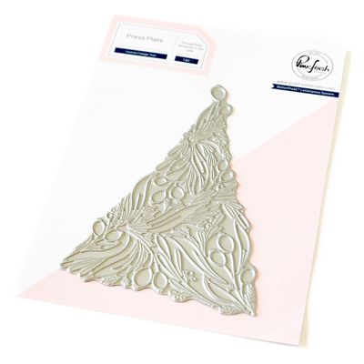 PinkFresh Studio - Magical Holiday Collection - Festive Foliage Tree - Press Plate - 251024 - 1 pcs