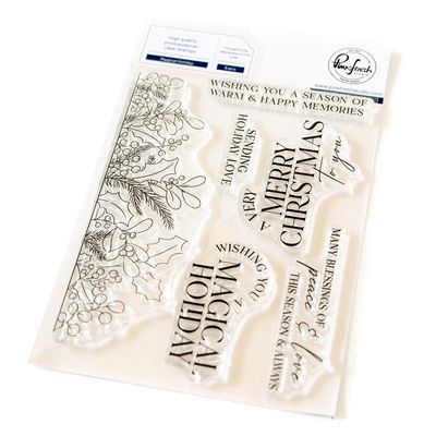 PinkFresh Studio - Magical Holiday Collection - Magical Holiday - Clear Polymer Stamp Set - 4&quot; x 6&quot; - 251624 - 2pcs