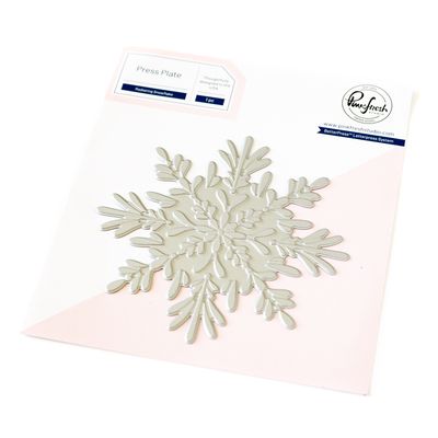 PinkFresh Studio - Magical Holiday Collection - Radiating Snowflake - Press Plate - 252924 - 1pc