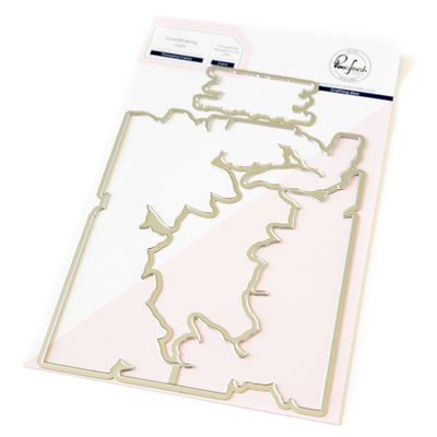 PinkFresh Studio - Magical Holiday Collection - Poinsettia Frame - Die Set - 253724 - 1 pc