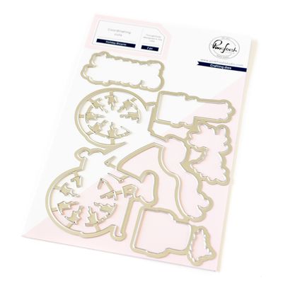 PinkFresh Studio - Magical Holiday Collection - Holiday Bicycle - Die Set - 254024 - 1 pc
