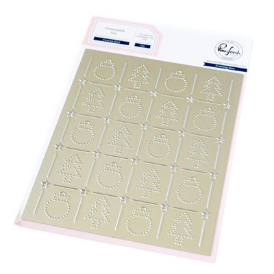 PinkFresh Studio - Cover Plate - Festive Grid Plate - 254624