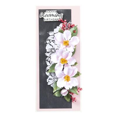 Spellbinders Paper Arts - 3D Embossing Folder - By Susan Tierney - Cockburn - Nature's Botanical Wreath - E3D-094