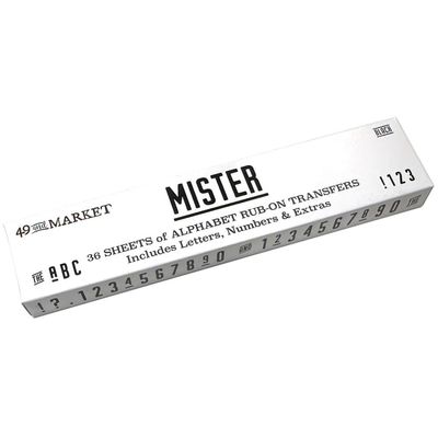 49 &amp; Market - Transfer Rub Ons - Alphabet Set - Mister - ARO29178 - heaps