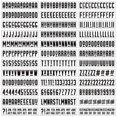 49 &amp; Market - Transfer Rub Ons - Alphabet Set - Mister - ARO29178 - heaps
