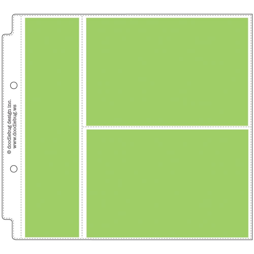 Doodlebug Designs Inc - Page Protectors - 8&quot; x 8&quot; - Landscape   Combination Pack - DB3498 - 12 pcs