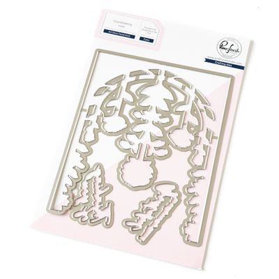 PinkFresh Studio - Here For You Collection - Art Deco Floral Arch - Die Set - 255724 - 4 pcs