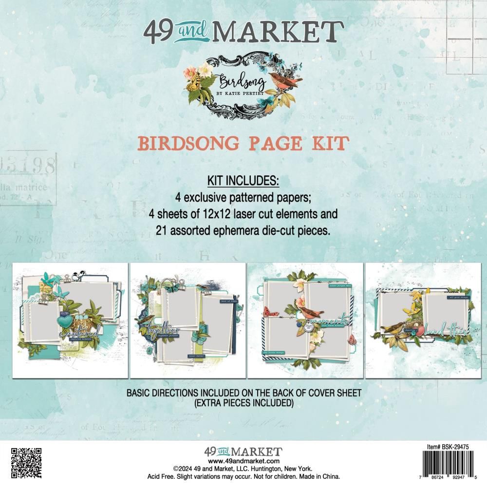 49 &amp; Market - Birdsong Collection - Ultimate Page Kit - BSK29475