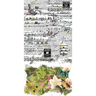 49 &amp; Market - Birdsong Collection - Washi Tape Sheets - BSK29468 - 2 Sheets