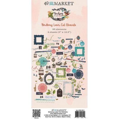 49 &amp; Market - Birdsong Collection - Laser Cut - Elements - VBSK29512 - 6&quot; x 12&quot; - 3 sheets