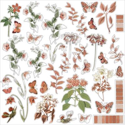 49 &amp; Market - Color Swatch - Terracotta Collection - Acetate Assortment - TCS29888 - 74pcs.