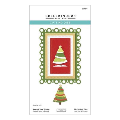Spellbinders Paper Arts - Lisa Horton Die Sets - Nested Christmas Frame - S4-1376 - 12 pcs