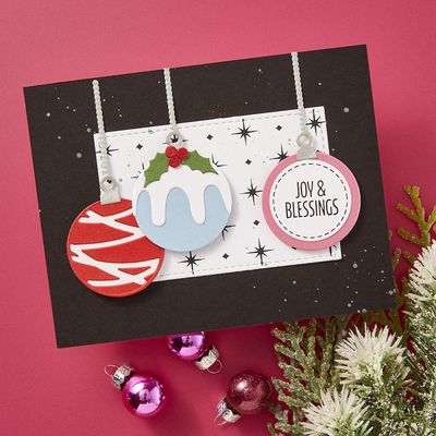 Spellbinders Paper Arts - Betterpress - Press Plate - Holiday Background Panels - BP-215 - 4 pcs
