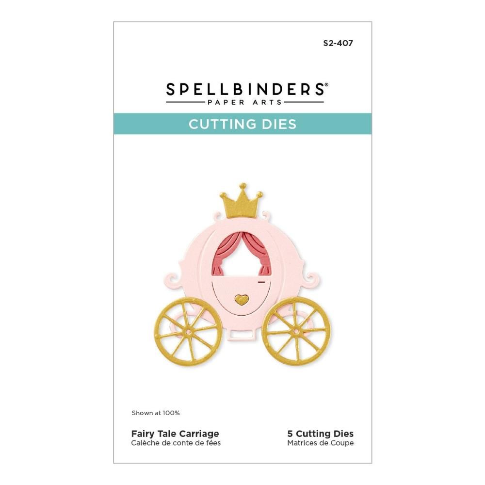 Spellbinders Paper Arts - Storytelling Collection - Die Set - Fairy Tales Carriage - S2-407 5 pcs