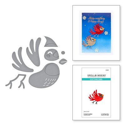 Spellbinders Paper Arts - Die Set - Dancin&#39; Christmas Friends - Conrad Cardinal - S1-157 - 4 pcs