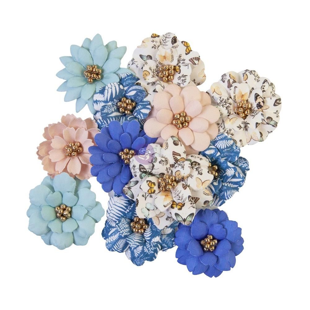 Prima Marketing - Mulberry Paper Flowers - Nature Lover Collection - Fresh Meadows - 653033 - 12pcs