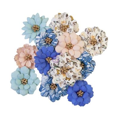 Prima Marketing - Mulberry Paper Flowers - Nature Lover Collection - Fresh Meadows - 653033 - 12pcs