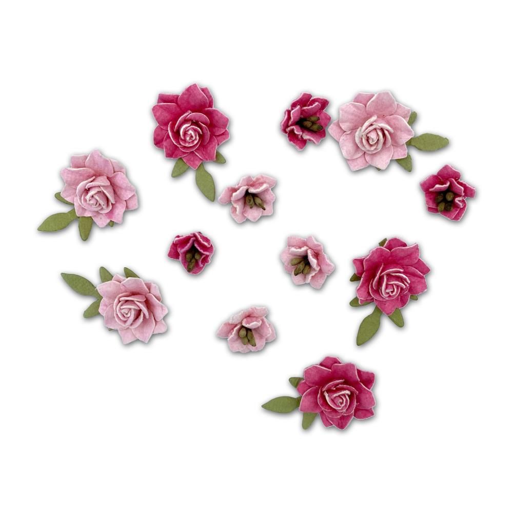 49 &amp; Market - Mulberry Paper Flowers - Florets - Punch - FF40438 - 12 pcs