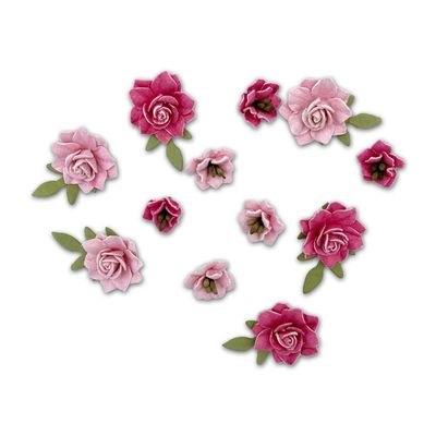 49 &amp; Market - Mulberry Paper Flowers - Florets - Punch - FF40438 - 12 pcs