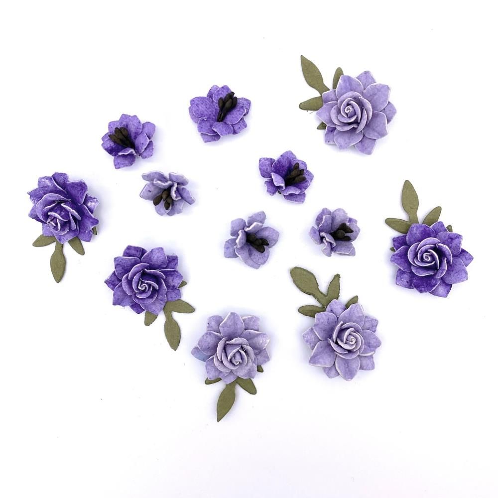 49 &amp; Market - Mulberry Paper Flowers - Florets - Kismet - FF40452 - 12 pcs