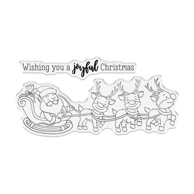Crafters Companion - Stamp &amp; Die sets - Santa &amp; Reindeer - CCSTDSAN - 3pcs