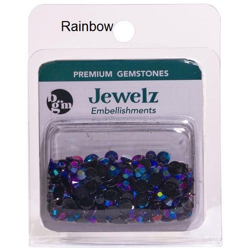 Buttons Galore &amp; More - Jewelz - Rainbow - JZ108 - 8 grams