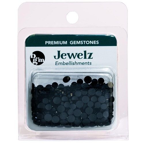 Buttons Galore &amp; More - Jewelz - Jet Black- JZ129 - 8 grams