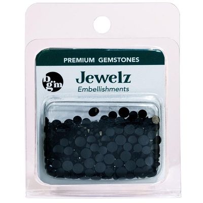 Buttons Galore &amp; More - Jewelz - Jet Black- JZ129 - 8 grams
