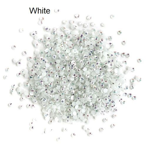 Buttons Galore &amp; More - Jewelz - WhiteAB - JZ101 - 8 grams