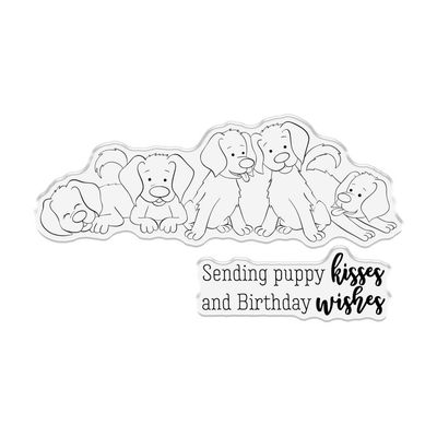 Crafters Companion - Stamp &amp; Die sets - Puppies - CCSTDPUP - 3pcs